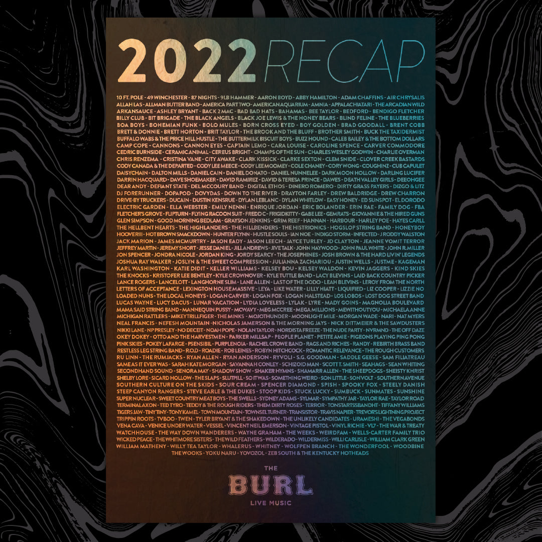 THE BURL'S 2022 RECAP POSTER